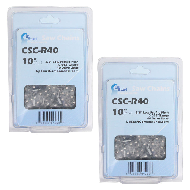 Load image into Gallery viewer, 2-Pack 10-Inch Chainsaw Chain Replacement for Black &amp; Decker LCS1020 20-Volt
