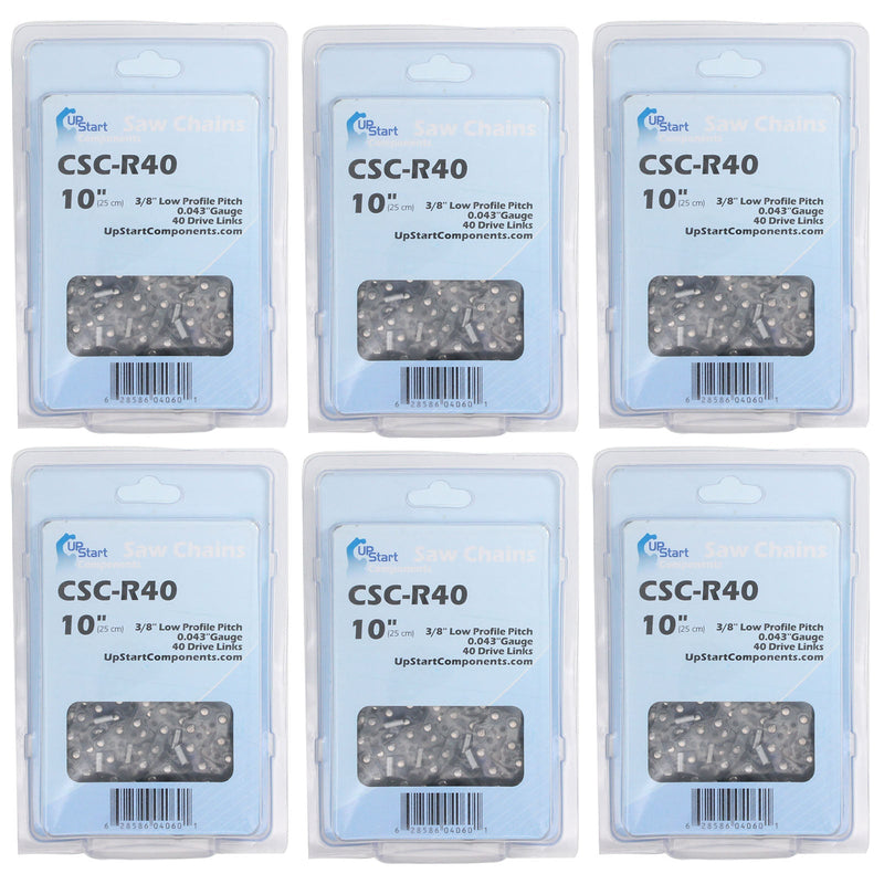 Load image into Gallery viewer, 10-Inch Chainsaw Chain Replacement - 3/8&quot; Pitch, .043&quot; Gauge, 40 Drive Links
