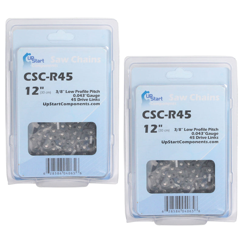 Load image into Gallery viewer, 2-Pack 12-Inch Chainsaw Chain Replacement for Black &amp; Decker LCS1240 40-Volt
