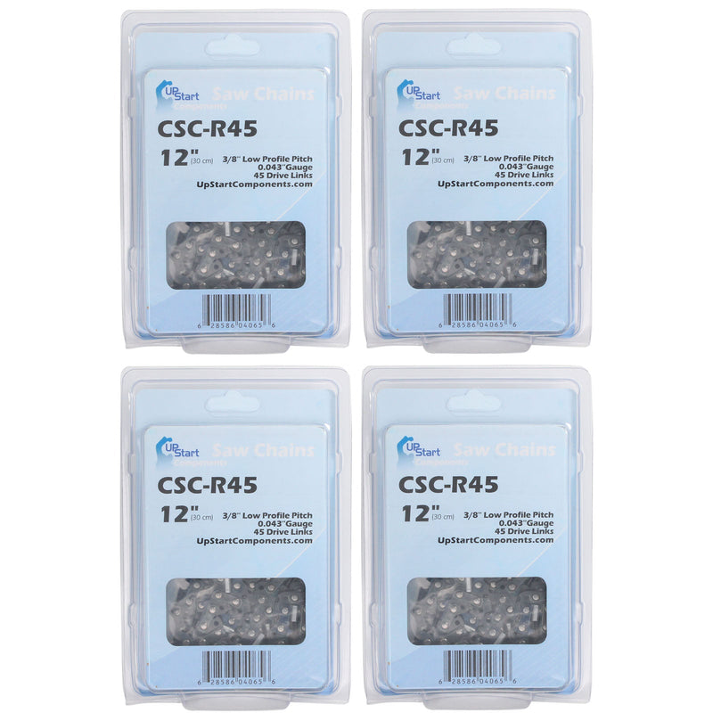 Load image into Gallery viewer, 12-Inch Chainsaw Chain Replacement - 3/8&quot; Pitch, .043&quot; Gauge, 45 Drive Links
