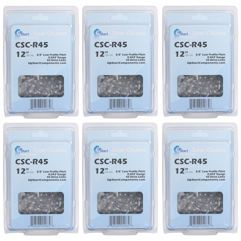 Load image into Gallery viewer, 12-Inch Chainsaw Chain Replacement - 3/8&quot; Pitch, .043&quot; Gauge, 45 Drive Links
