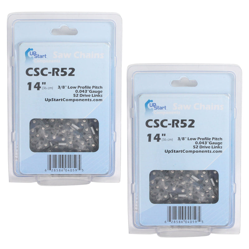 Load image into Gallery viewer, 14-Inch Chainsaw Chain Replacement - 3/8&quot; Pitch, .043&quot; Gauge, 52 Drive Links
