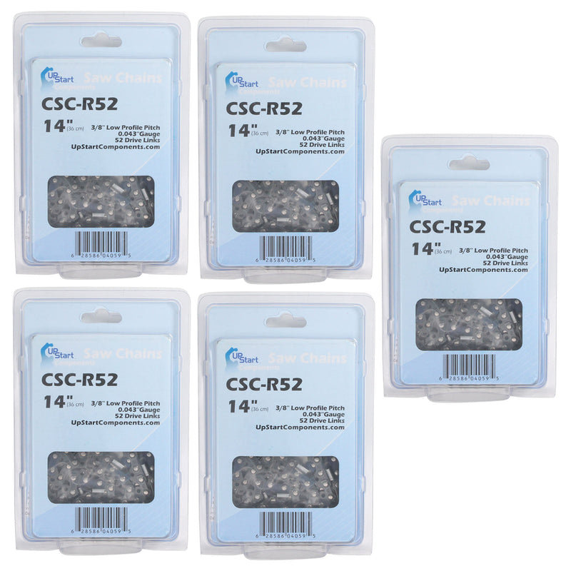 Load image into Gallery viewer, 14-Inch Chainsaw Chain Replacement - 3/8&quot; Pitch, .043&quot; Gauge, 52 Drive Links
