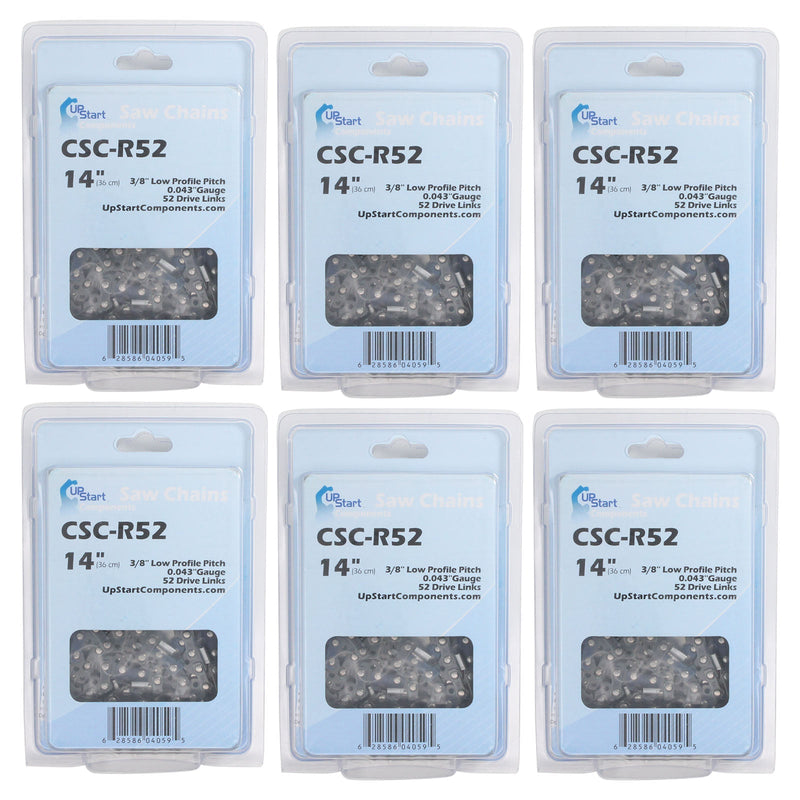 Load image into Gallery viewer, 14-Inch Chainsaw Chain Replacement - 3/8&quot; Pitch, .043&quot; Gauge, 52 Drive Links
