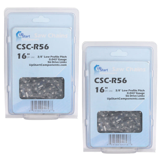16-Inch Chainsaw Chain Replacement - 3/8" Pitch, .043" Gauge, 56 Drive Links
