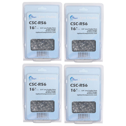 16-Inch Chainsaw Chain Replacement - 3/8" Pitch, .043" Gauge, 56 Drive Links