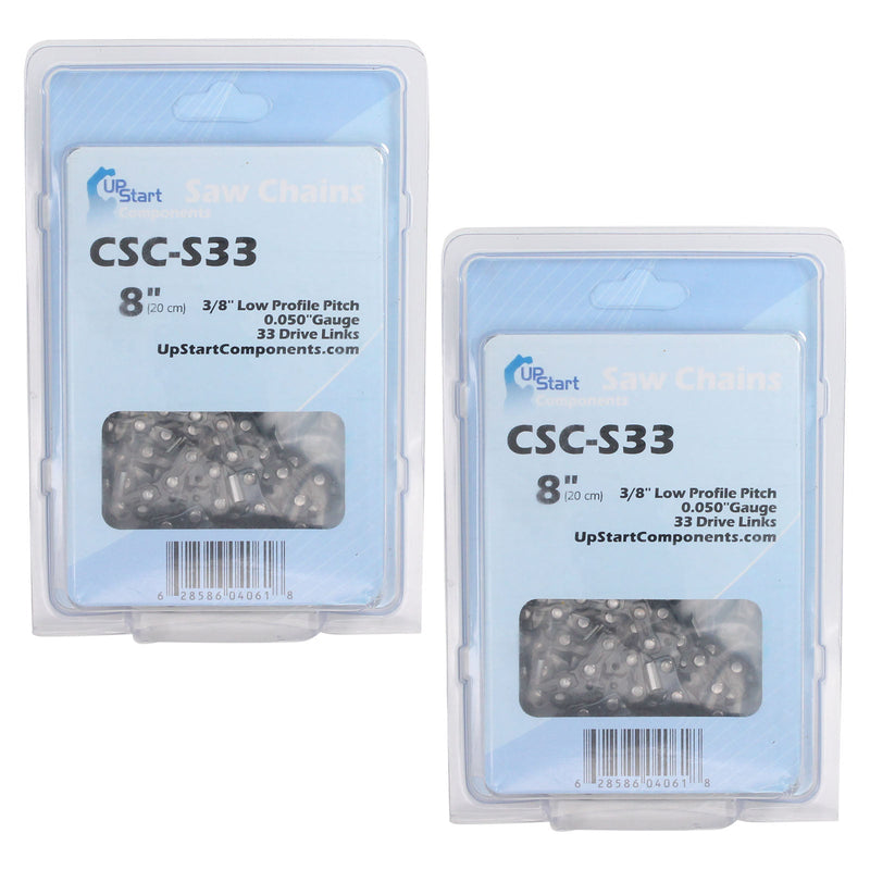 Load image into Gallery viewer, 2-Pack 8-Inch Chainsaw Chain Replacement for Chicago 68862 Pole Saw
