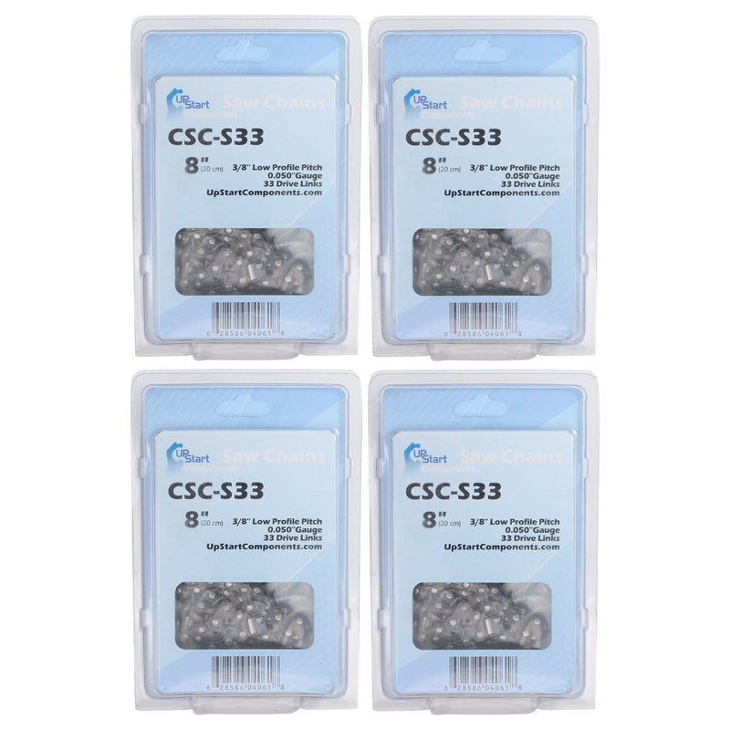 Load image into Gallery viewer, 4-Pack 8-Inch Chainsaw Chain Replacement for Chicago 68862 Pole Saw

