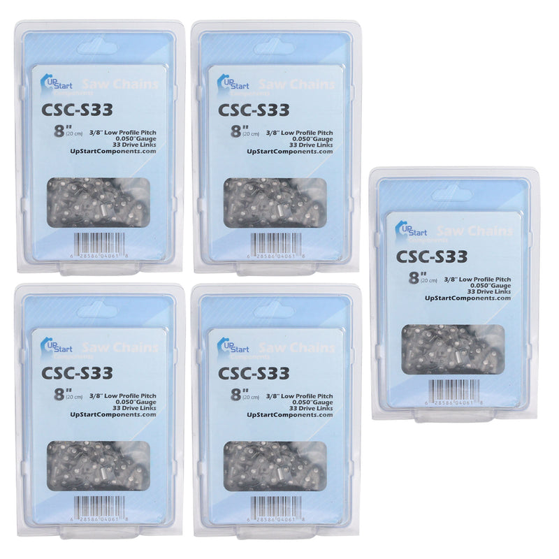 Load image into Gallery viewer, 5-Pack 8-Inch Chainsaw Chain Replacement for Chicago 68862 Pole Saw

