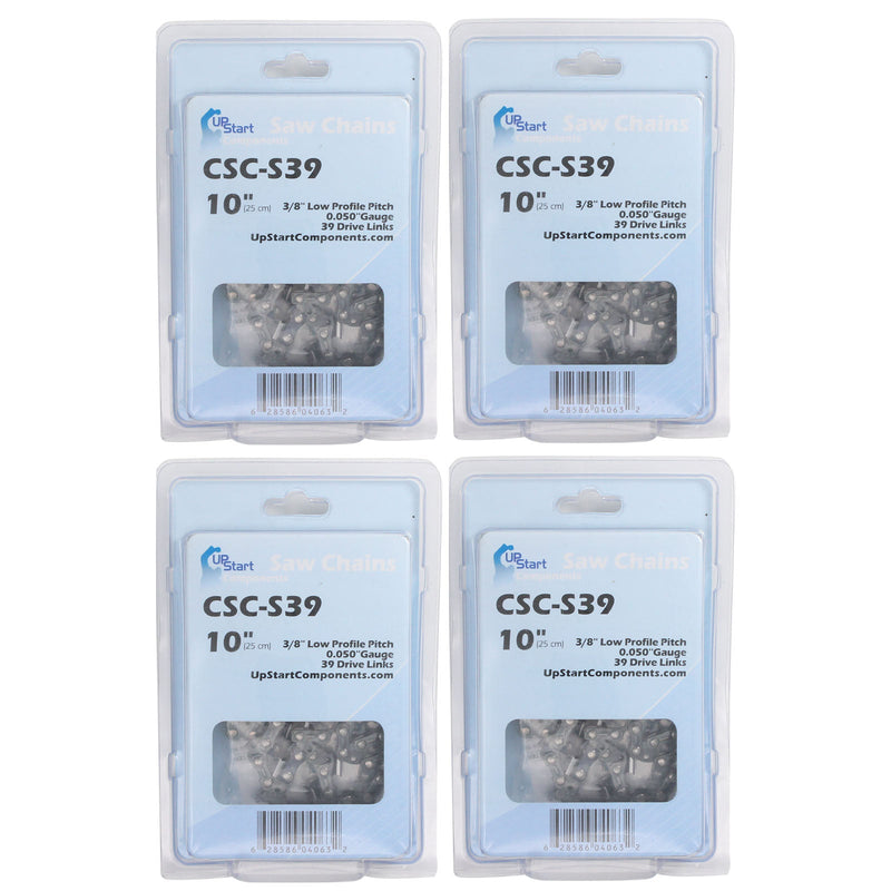 Load image into Gallery viewer, 10-Inch Chainsaw Chain Replacement - 3/8&quot; Pitch, .050&quot; Gauge, 39 Drive Links
