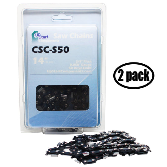 14-Inch Chainsaw Chain Replacement - 3/8" Pitch, .050" Gauge, 50 Drive Links