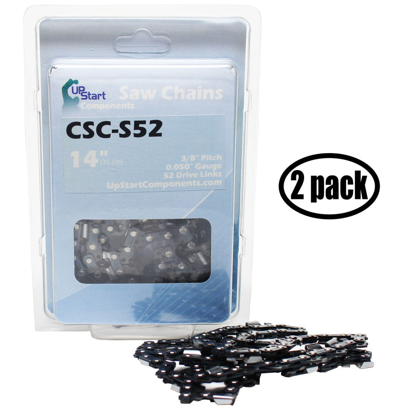 Load image into Gallery viewer, 14-Inch Chainsaw Chain Replacement - 3/8&quot; Pitch, .050&quot; Gauge, 52 Drive Links

