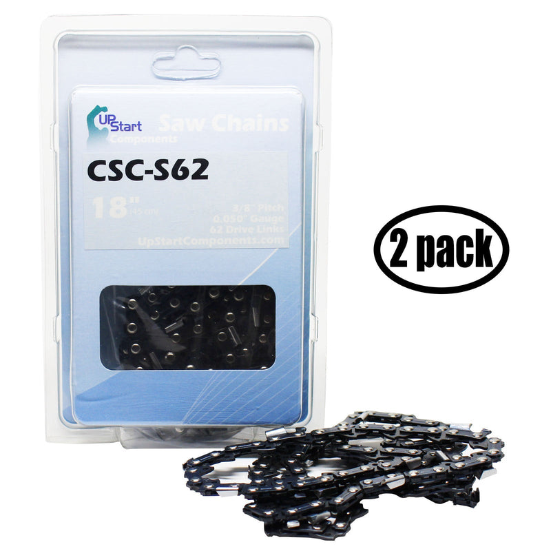 Load image into Gallery viewer, 18-Inch Chainsaw Chain Replacement - 3/8&quot; Pitch, .050&quot; Gauge, 62 Drive Links
