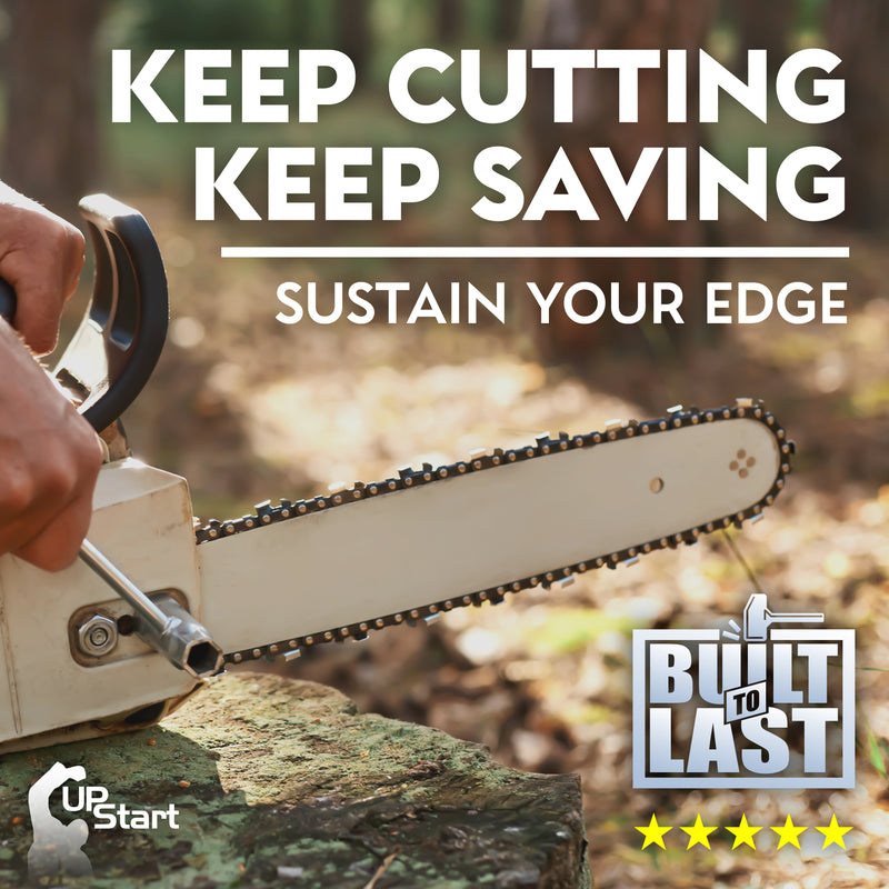 Load image into Gallery viewer, 16-Inch Single Rivet Chainsaw Guide Bar -  3/8" Pitch, 0.050" Gauge, 56 Drive Links, 7 Sprocket Nose Tooth
