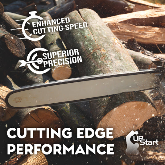 20-Inch Single Rivet Chainsaw Guide Bar - 0.325" Pitch, 0.050" Gauge, 78 Drive Links, 10 Sprocket Nose Tooth