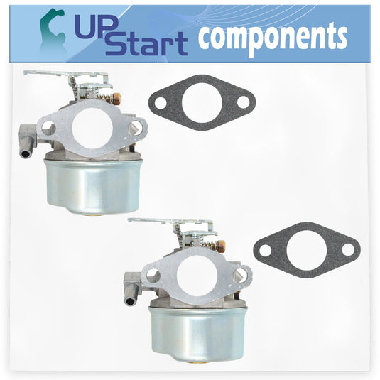 2-Pack 632107A Carburetor Replacement for Tecumseh HSSK50-67261U 4 Cycle Horizontal Engine - Compatible with 640084A Carburetor