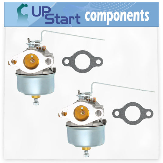 2-Pack 632615 Carburetor Replacement for Tecumseh H30-35000P 4 Cycle Horizontal Engine - Compatible with 632589 632208 Carburetor