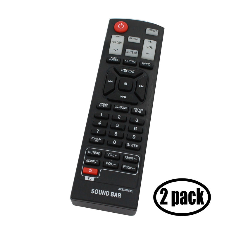Load image into Gallery viewer, Replacement for LG AKB73575401 Remote Control - Works with LG NB3530A, NB3520A, NB2520A, NB2420A, NBN36, NB4543, NB3532A, NB4530B, NB4540, NB5540, NB4530 Soundbar Systems
