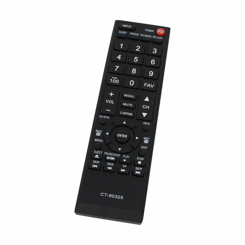 Load image into Gallery viewer, Replacement for Toshiba CT-90325 TV Remote Control - Works with Toshiba CT 90325, 43L420U, 32C120U, 50L1400U, 49L310U, 55L310U, 40E220U, 40RV525R, 24SL410U, 50L1350U, 49L420U, 32L220U, 40E210U TVs
