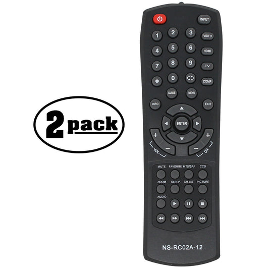 Replacement HDTV Remote for Insignia NSRC02A12 Remote Control