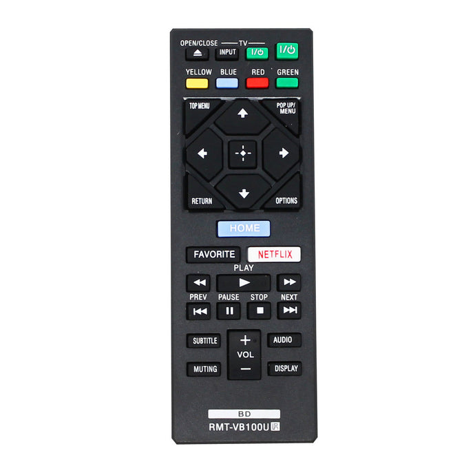 Replacement Remote for Sony VB100U Blu-ray Disc Player Remote Control