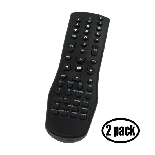 Replacement for Vizio VR1 TV Remote Control - Works with Vizio VA26LHDTV10T, VW32L, VX37L, VX32L, VO420E, VO370M, VW26L, VX32L HDTV10A, VF550M, P50, GV42L, VX37L HDTV10A, VW32LHDTV40A, VA220E TVs