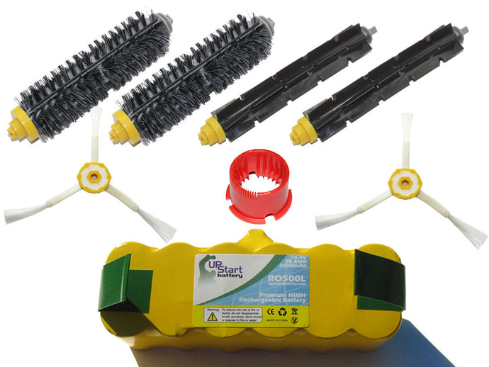 iRobot Roomba 585 Kit - Includes 1 Battery, 2 3-Arm Side Brushes, 2 Bristle Brush, 2 Flexible Beater Brush, 1 Brush Cleaning Tool