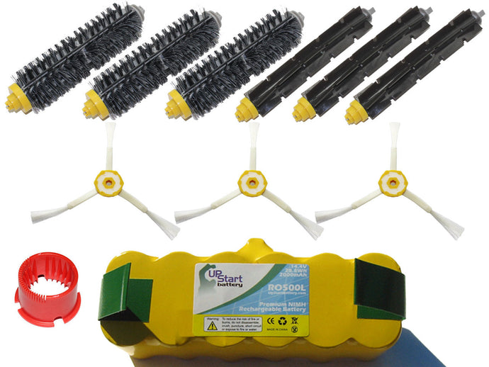 iRobot Roomba 585 Kit - Includes 1 Battery, 3 3-Arm Side Brushes, 3 Bristle Brush, 3 Flexible Beater Brush, 1 Brush Cleaning Tool