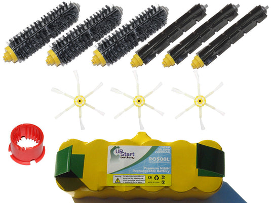 iRobot Roomba 585 Kit - Includes 1 Battery, 3 6-Arm Side Brushes, 3 Bristle Brush, 3 Flexible Beater Brush, 1 Brush Cleaning Tool