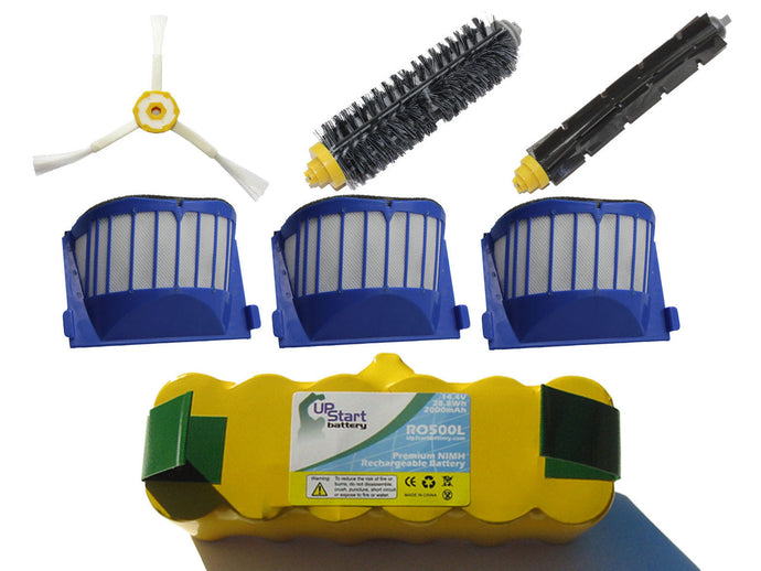 iRobot Roomba 585 Kit - Includes 1 Battery, 3 AeroVac Filter, 1 Bristle Brush, 1 Flexible Beater Brush and 1 3-Arm Side Brush