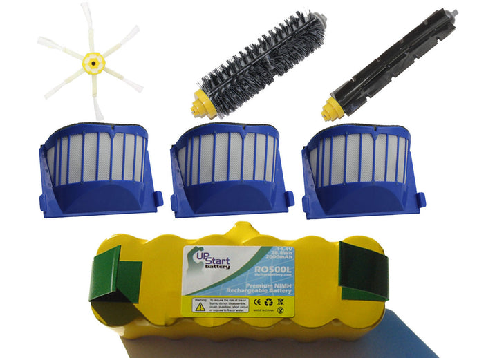 iRobot Roomba 585 Kit - Includes 1 Battery, 3 AeroVac Filter, 1 Bristle Brush, 1 Flexible Beater Brush and 1 6-Arm Side Brush