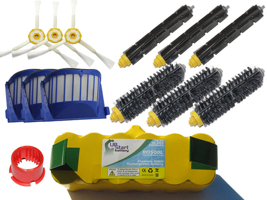 iRobot Roomba 585 Kit - Includes 1 Battery, 3 AeroVac Filters, 3 Bristle Brushes, 3 Flexible Beater Brushes , 3 3-Arm Side Brushes and 1 Brush Cleaning Tool