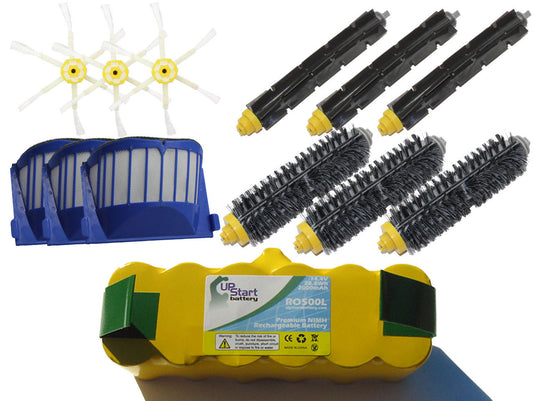 iRobot Roomba 585 Kit - Includes 1 Battery, 3 AeroVac Filters, 3 Bristle Brushes, 3 Flexible Beater Brushes and 3 6-Arm Side Brushes