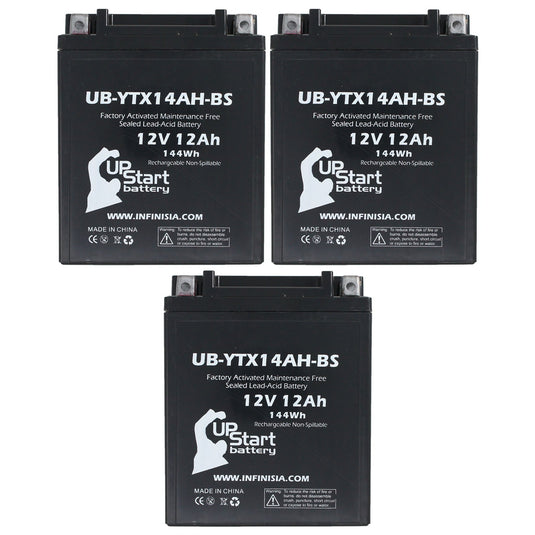 Replacement for YTX14AH-BS Battery 12V 12AH SLA