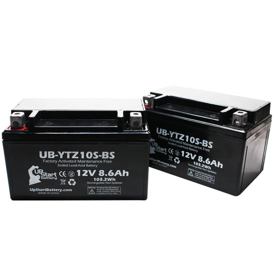 2-Pack 2007 Suzuki LT-R450 QuadRacer 450CC ATV Battery Replacement - 12V, 8.6Ah