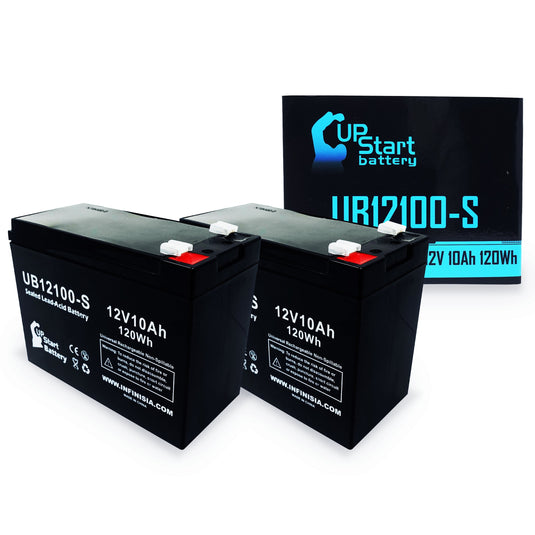 UB12100-S Sealed Lead Acid Battery Replacement (12V, 10Ah, F2 Terminal, AGM, SLA)