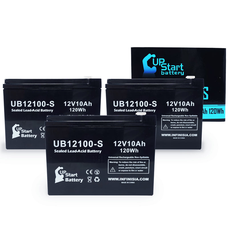 Load image into Gallery viewer, UB12100-S Sealed Lead Acid Battery Replacement (12V, 10Ah, F2 Terminal, AGM, SLA)
