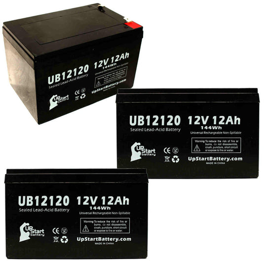 UB12120 Sealed Lead Acid Battery Replacement (12V, 12Ah, F1 Terminal, AGM, SLA)