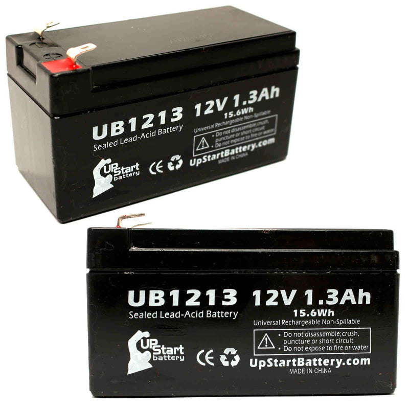 Load image into Gallery viewer, UB1213 Sealed Lead Acid Battery Replacement (12V, 1.3Ah, F1 Terminal, AGM, SLA)
