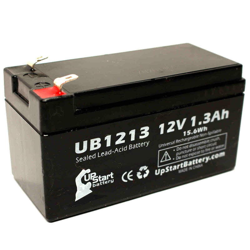 Load image into Gallery viewer, UB1213 Sealed Lead Acid Battery Replacement (12V, 1.3Ah, F1 Terminal, AGM, SLA)

