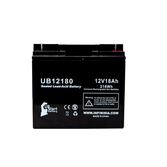 Access Battery 12581 Battery - Replaces UB12180 Universal Sealed Lead Acid Batteries (12V, 18Ah, 18000mAh, T4 Terminal, AGM, SLA, One Year Warranty)