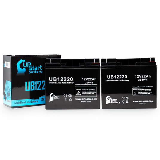 UB12220 Sealed Lead Acid Battery Replacement (12V, 22Ah, T4 Terminal, AGM, SLA)