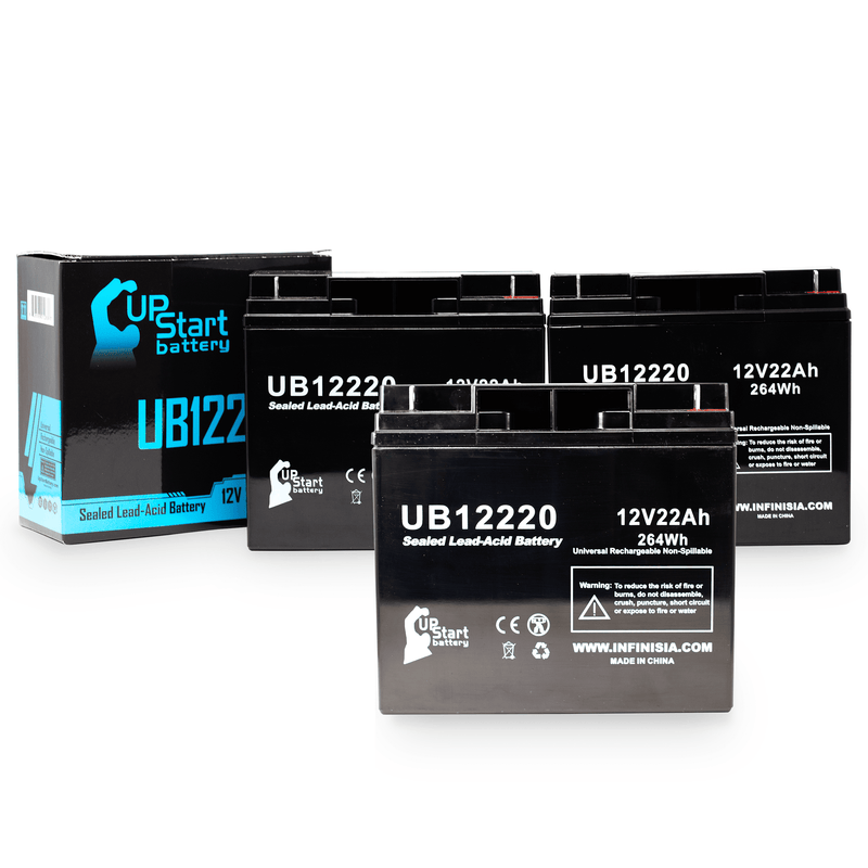Load image into Gallery viewer, UB12220 Sealed Lead Acid Battery Replacement (12V, 22Ah, T4 Terminal, AGM, SLA)
