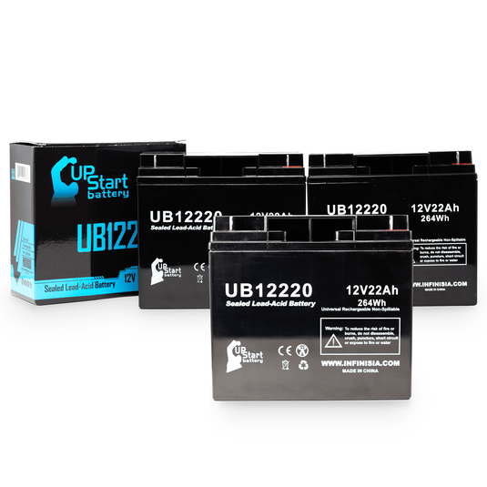 UB12220 Sealed Lead Acid Battery Replacement (12V, 22Ah, T4 Terminal, AGM, SLA)