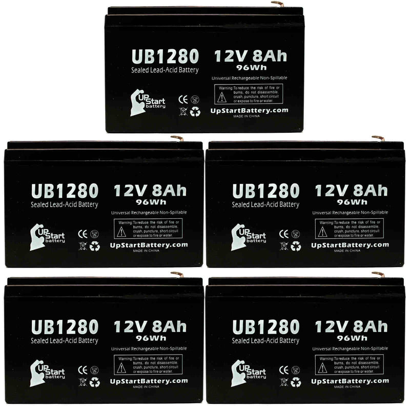 Load image into Gallery viewer, UB1280 Sealed Lead Acid Battery Replacement (12V, 8Ah, F1 Terminal, AGM, SLA)
