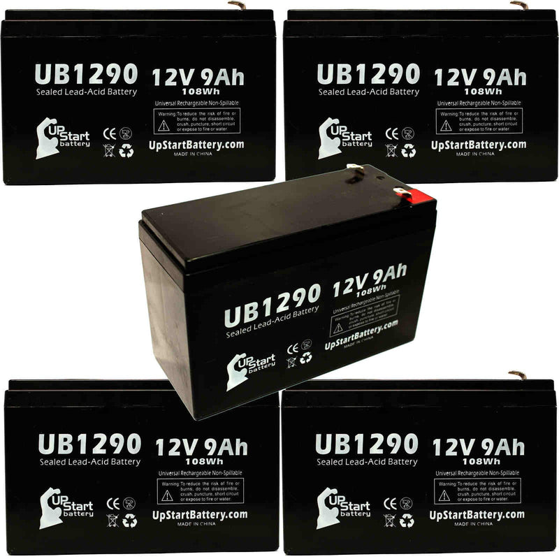 Load image into Gallery viewer, UB1290 Sealed Lead Acid Battery Replacement (12V, 9Ah, F1 Terminal, AGM, SLA)
