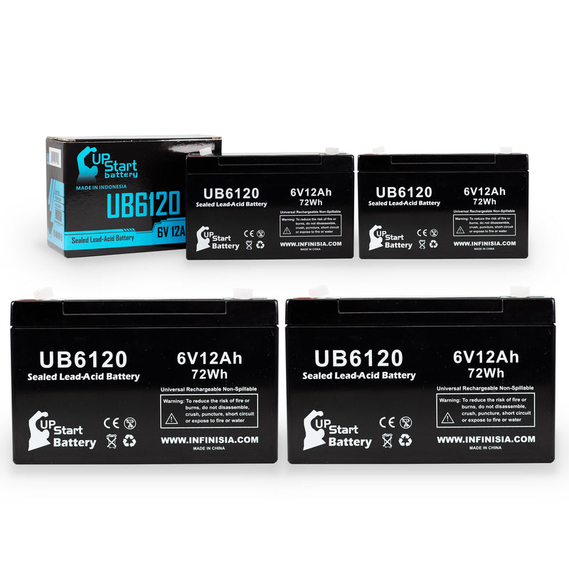 Load image into Gallery viewer, UB6120 Sealed Lead Acid Battery Replacement (6V, 12Ah, F1 Terminal, AGM, SLA)
