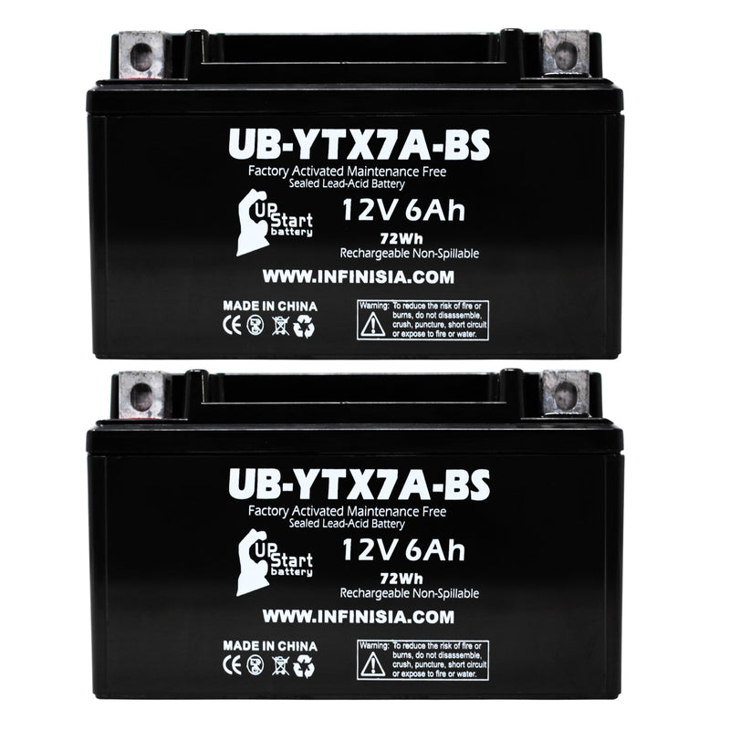 Load image into Gallery viewer, ytx7a-bs battery for tao tao 50cc scooter battery 12v 6ah compatible with kymco people 150 150cc scooter battery gas gy6 125cc 12v motorcycle moped generator batteries atv agm sla
