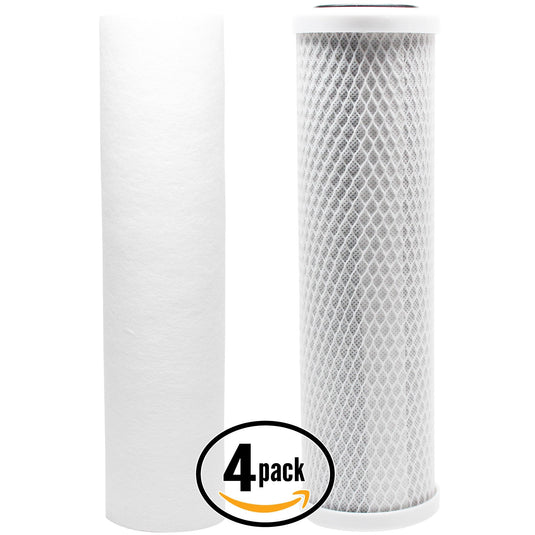 Reverse Osmosis Water Filter Kit - Includes Carbon Block Filter & PP Sediment Filter